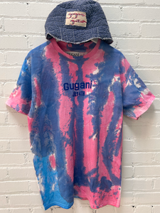 Gugani Tie Dye Red White and Blue Tee